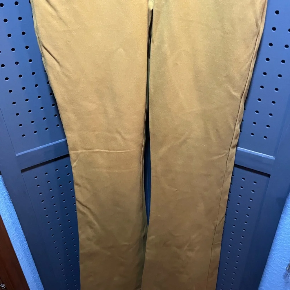 Betabrand Mustard Yellow Ponte Pants - Picture 3 of 7